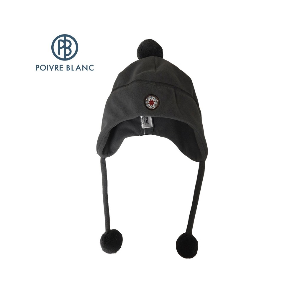 Bonnet polaire p ruvien POIVRE BLANC Titan BB Fille