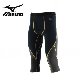 Corsaire thermique MIZUNO VB 3/4 Tight Noir/Citron Hommes