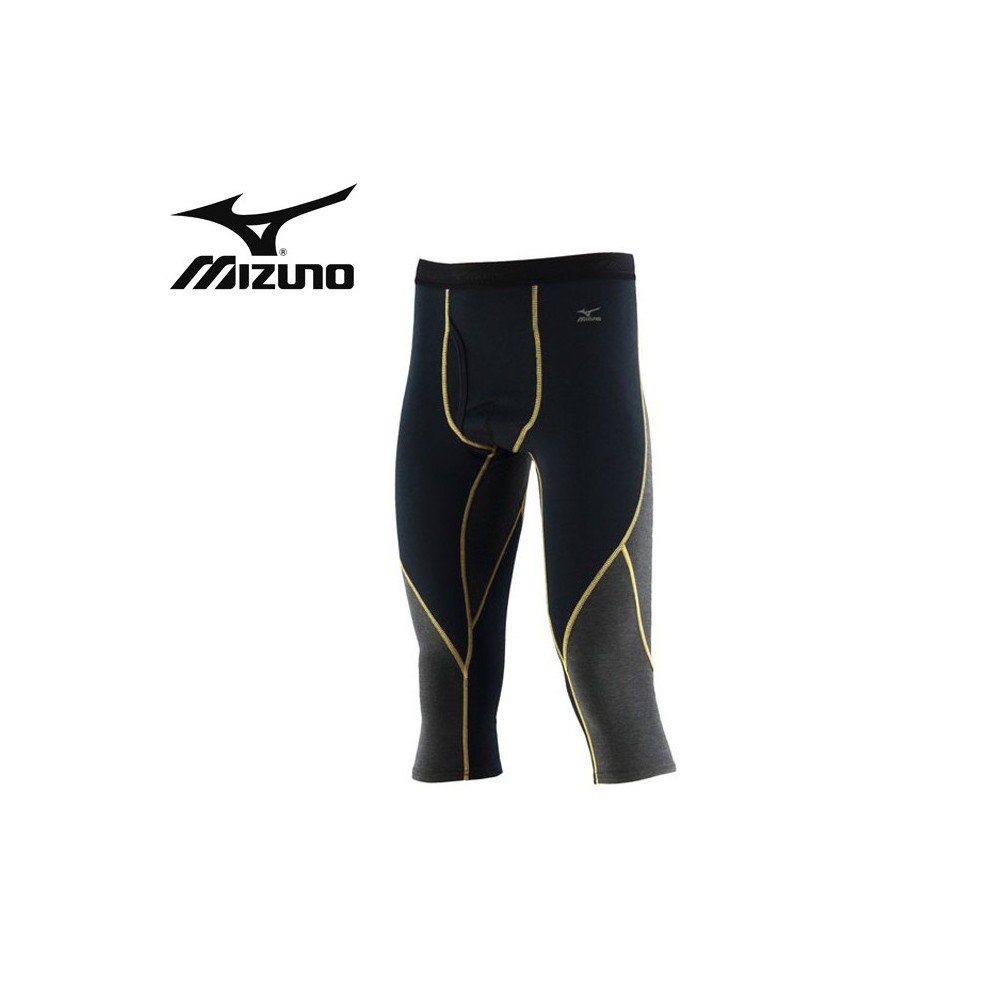 Corsaire thermique MIZUNO VB 3/4 Tight Noir/Citron Hommes