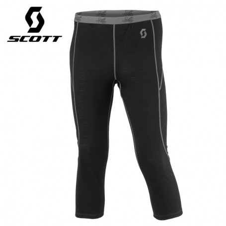 Pantalon 3/4 Laine Mérinos SCOTT 7zro Noir Femme