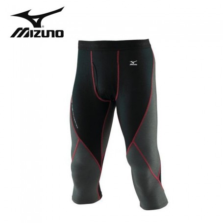 Corsaire thermique MIZUNO VB 3/4 Tight Noir/Rouge Hommes