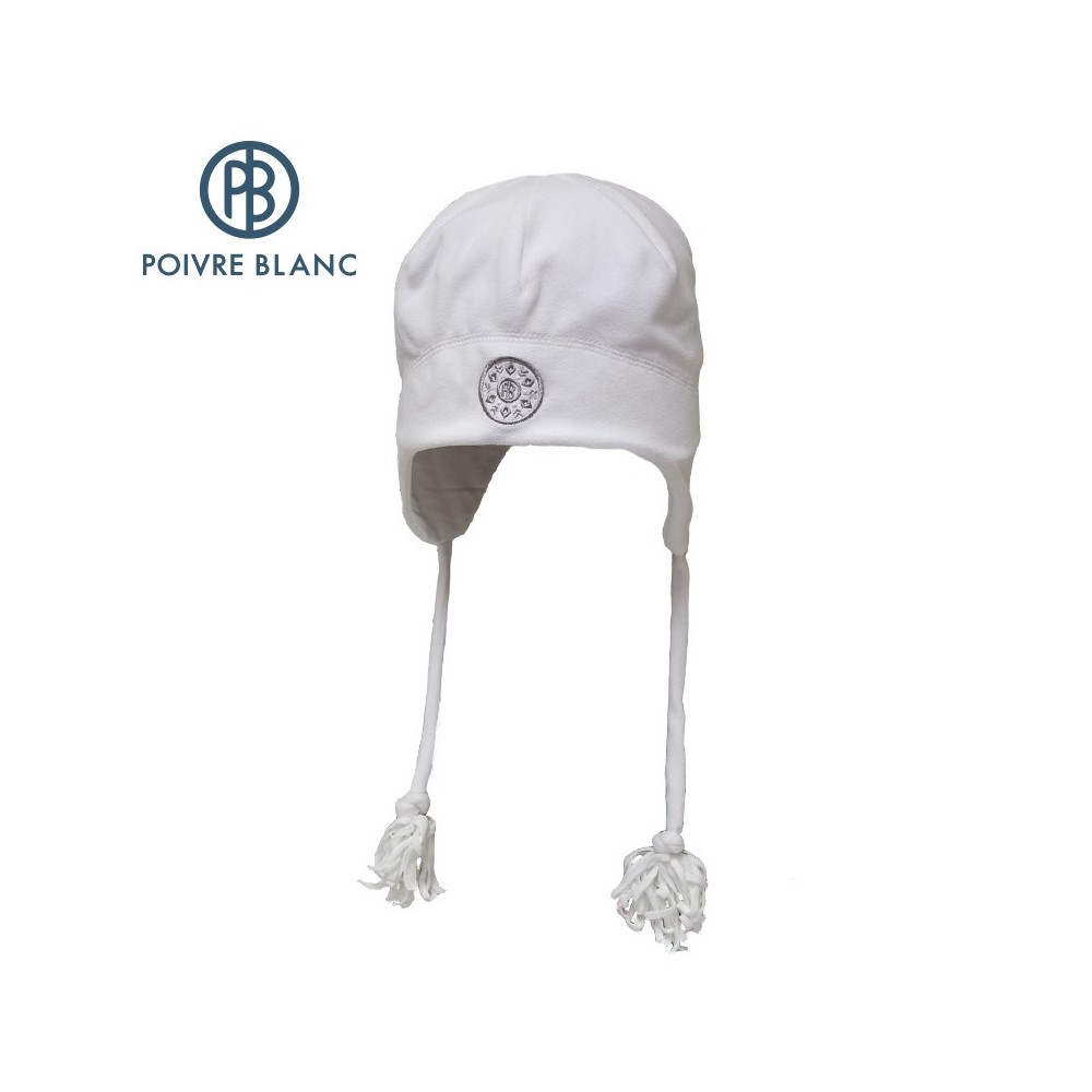 Bonnet POIVRE BLANC Peruvian Hat Blanc Bébé