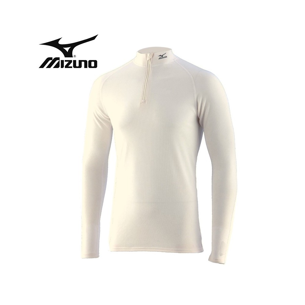 Maillot thermique MIZUNO Solid H/Z Ecru Hommes