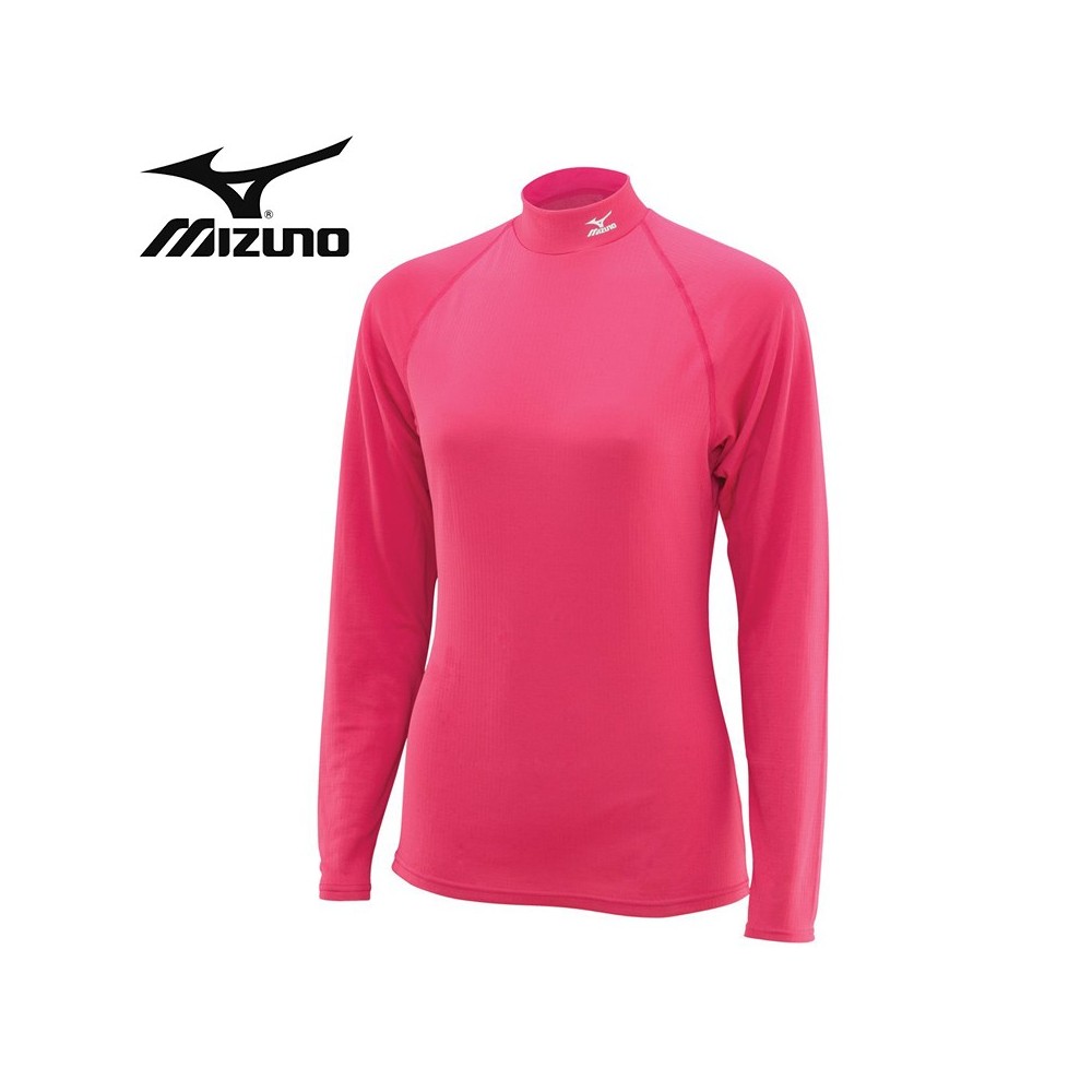 Maillot thermique MIZUNO Wool High Neck Rose Femmes