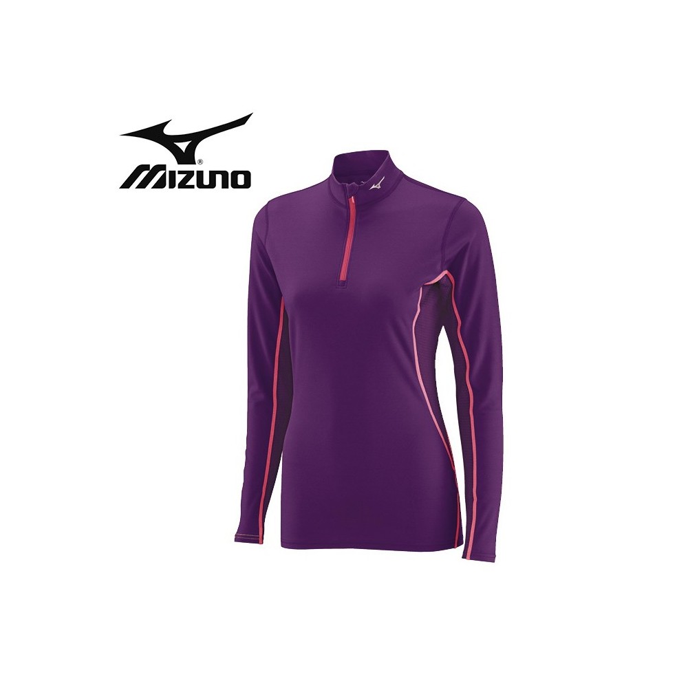 Maillot thermique MIZUNO Mid Weight H/Z Violet Junior