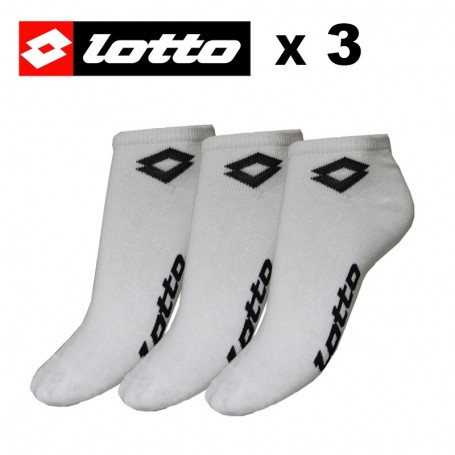 Socquette LOTTO Blanche Hommes (X 3 paires)