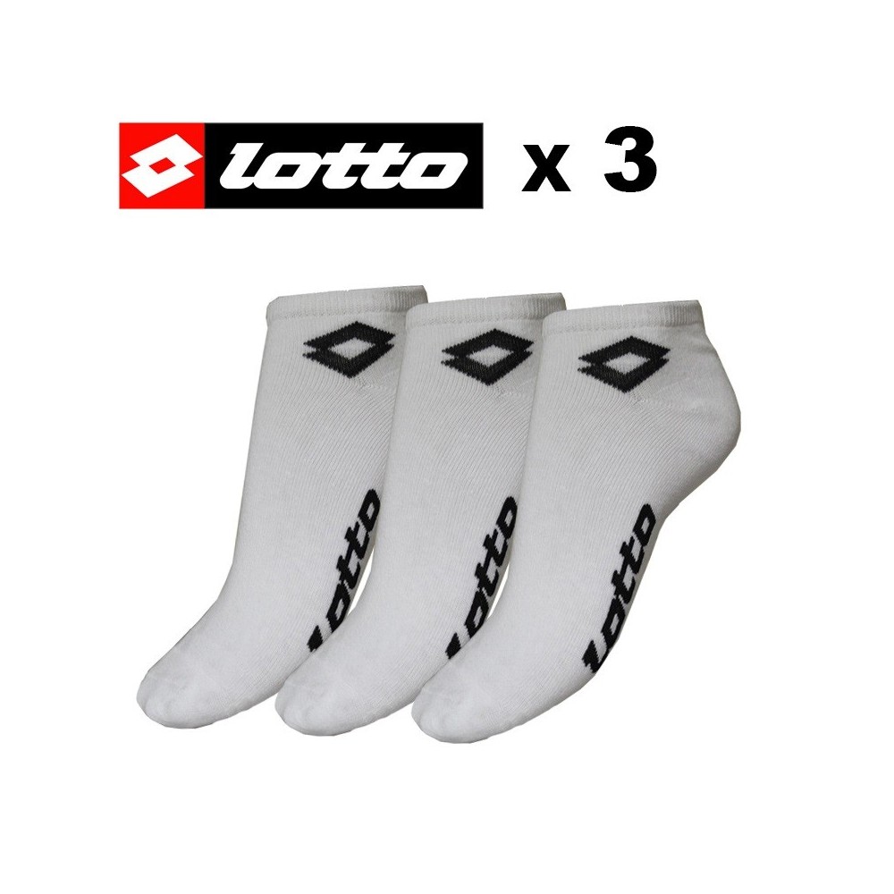 Socquette LOTTO Blanche Hommes (X 3 paires)