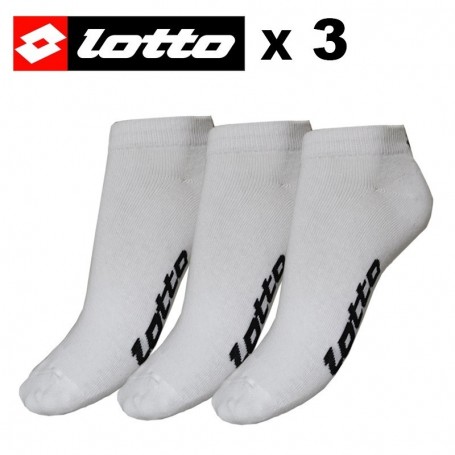 Socquette LOTTO Blanche Femmes (X 3 paires)