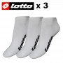 Socquette LOTTO Blanche Femmes (X 3 paires)