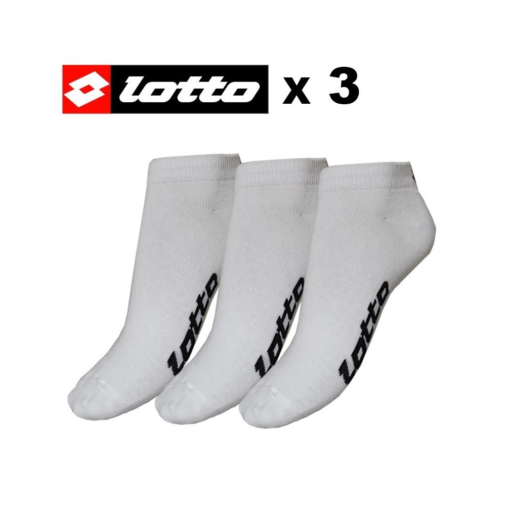 Socquette LOTTO Blanche Femmes (X 3 paires)