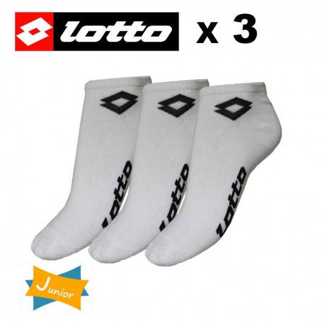 Socquette LOTTO Blanche Junior (x 3 paires) Socquette LOTTO Blanche Junior (x 3 paires)