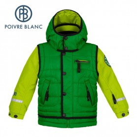 Blouson de ski POIVRE BLANC BBBY Ski Jacket Verte BB Garçon