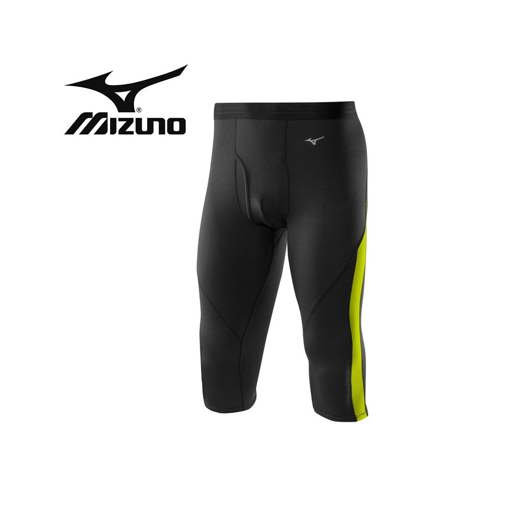 Corsaire thermique MIZUNO VB 3/4 Tight Noir/Citron Hommes