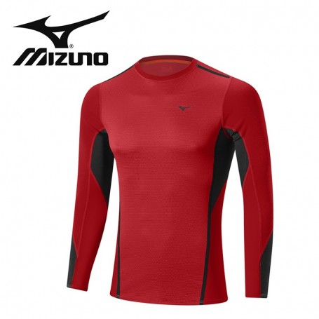 Maillot thermique MIZUNO VB Fusion Crew Rouge Hommes