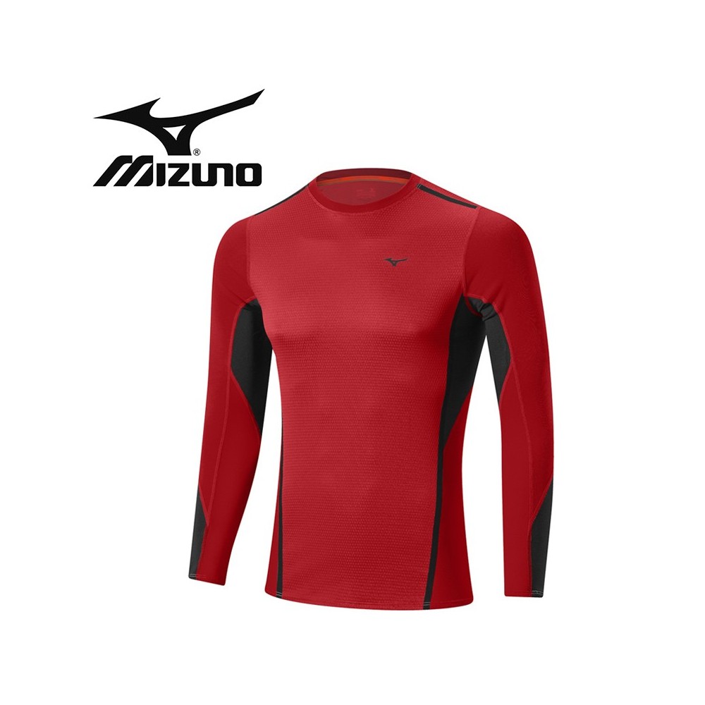 Maillot thermique MIZUNO VB Fusion Crew Rouge Hommes