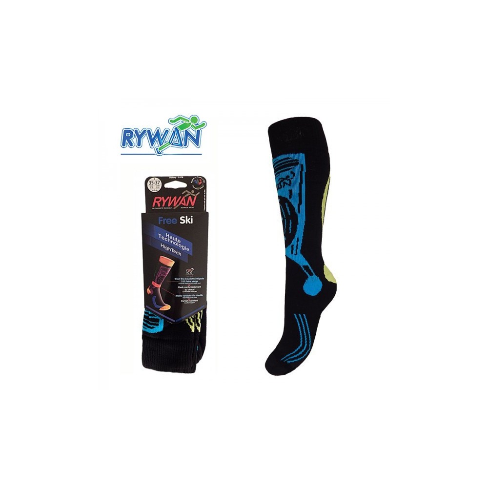 Chaussettes de ski  RYWAN Galaxy Noir Unisexe