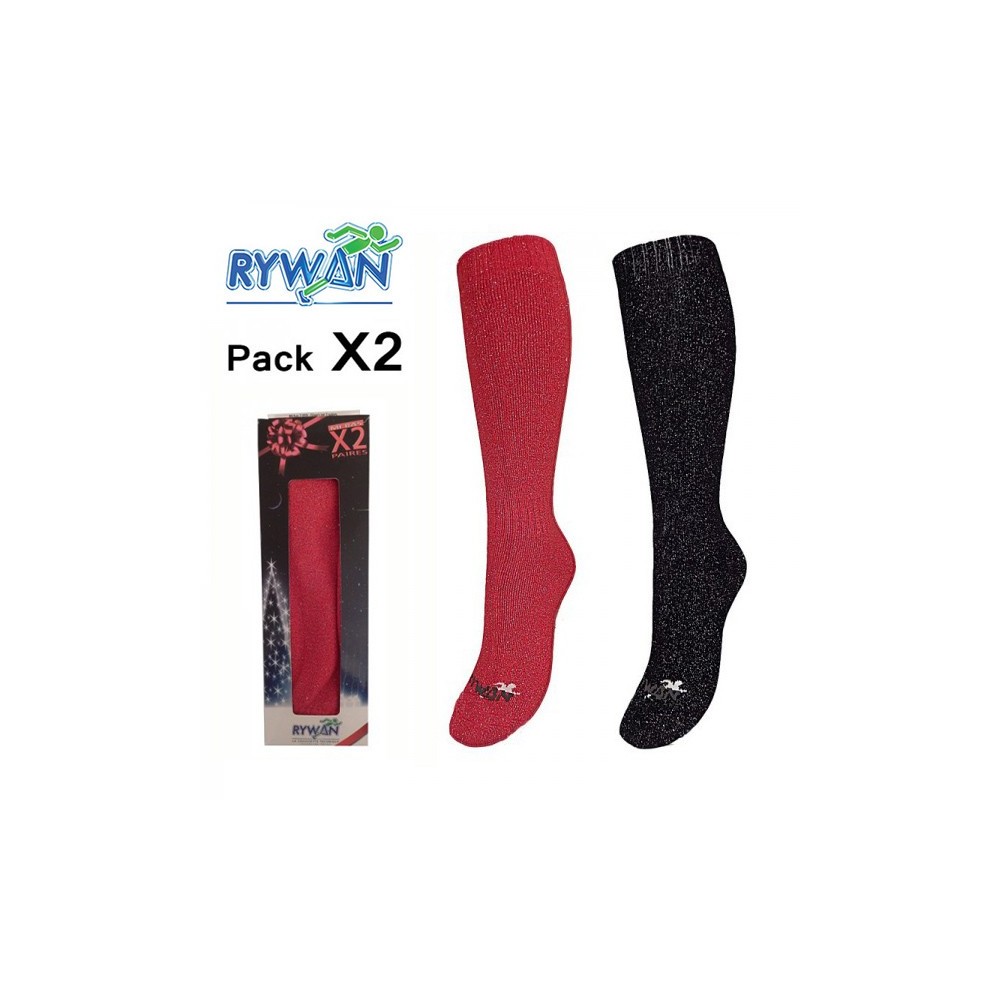 Chaussettes de ski (Pack x2) RYWAN Glam's