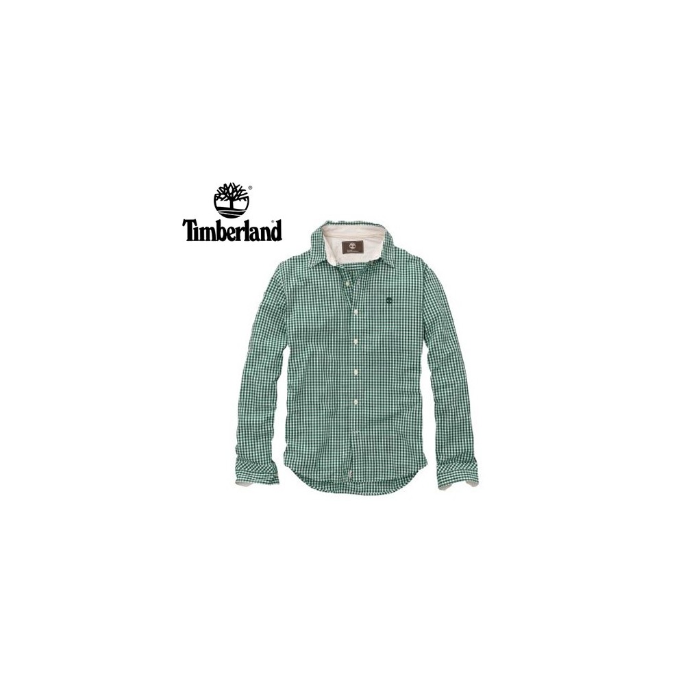 Chemise TIMBERLAND Gingham Meriden Vert Homme