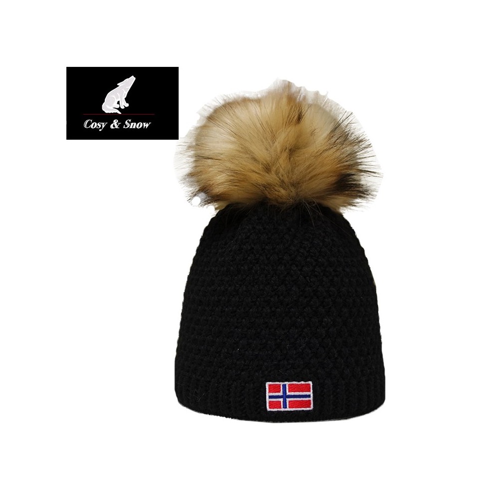 Bonnet de ski COSY & SNOW Norvégien Noir Unisexe