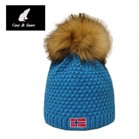 Bonnet de ski COSY & SNOW Norvégien Bleu Unisexe