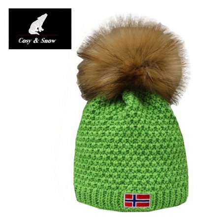 Bonnet de ski COSY & SNOW Norvégien Vert Unisexe