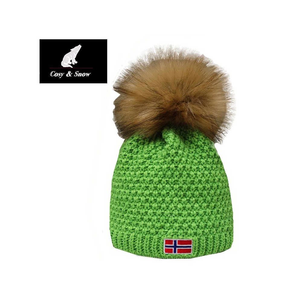 Bonnet de ski COSY & SNOW Norvégien Vert Unisexe