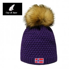 Bonnet de ski COSY & SNOW Norvégien Violet Unisexe