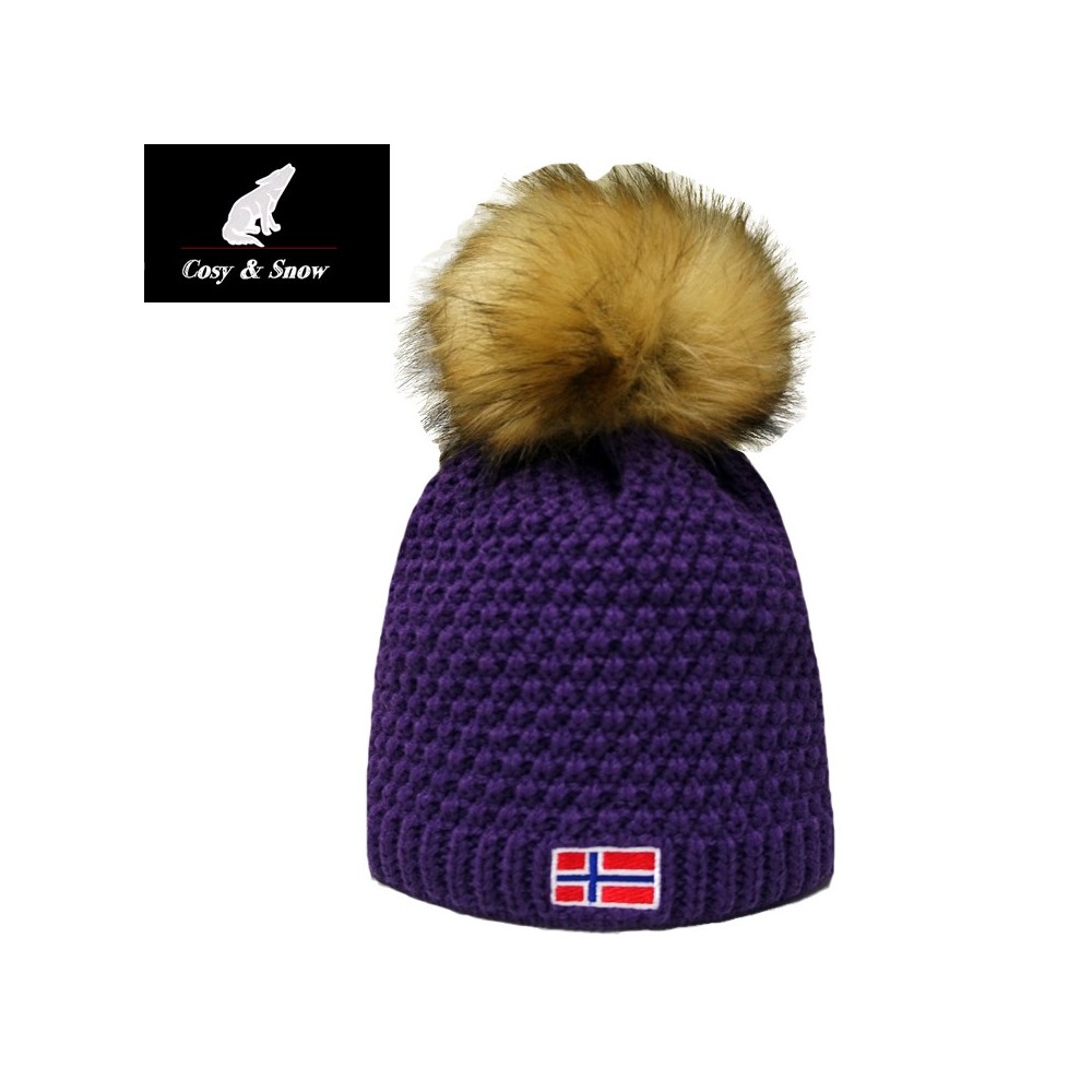 Bonnet de ski COSY & SNOW Norvégien Violet Unisexe