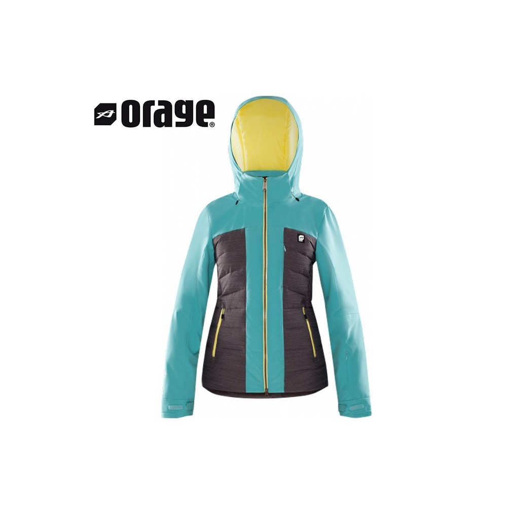 Doudoune de ski ORAGE Jasmine Bleu Femme