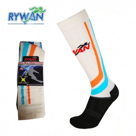 Chaussettes de ski RYWAN Kitzbuhel Bleu / Orange Unisexe