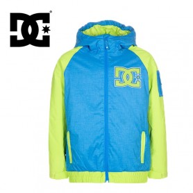 Blouson de ski DC Shoes Troop bleu electrique et vert anis pour garçon