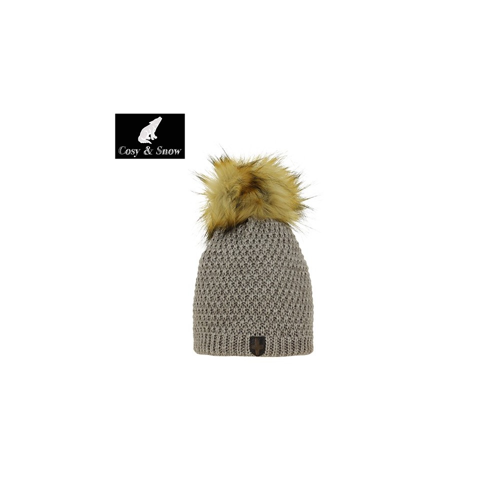 Bonnet de ski Pompon Cosy&Snow Naturel Unisexe