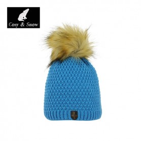 Bonnet de ski Pompon Cosy&Snow Nina Bleu Unisexe