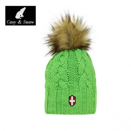 Bonnet de ski COSY & SNOW Eden Vert Anis Unisexe