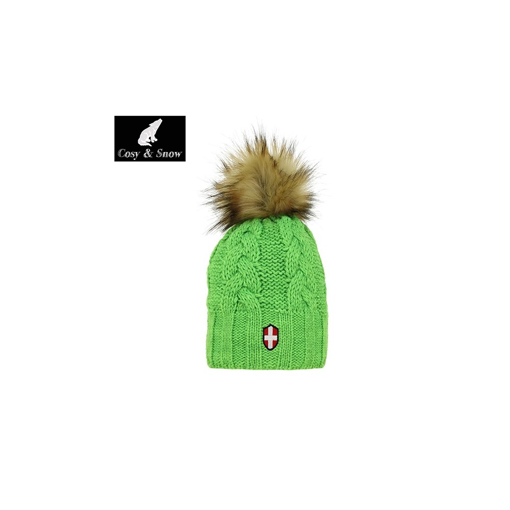 Bonnet de ski COSY & SNOW Eden Vert Anis Unisexe