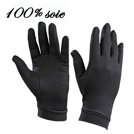 Gants en soie femme