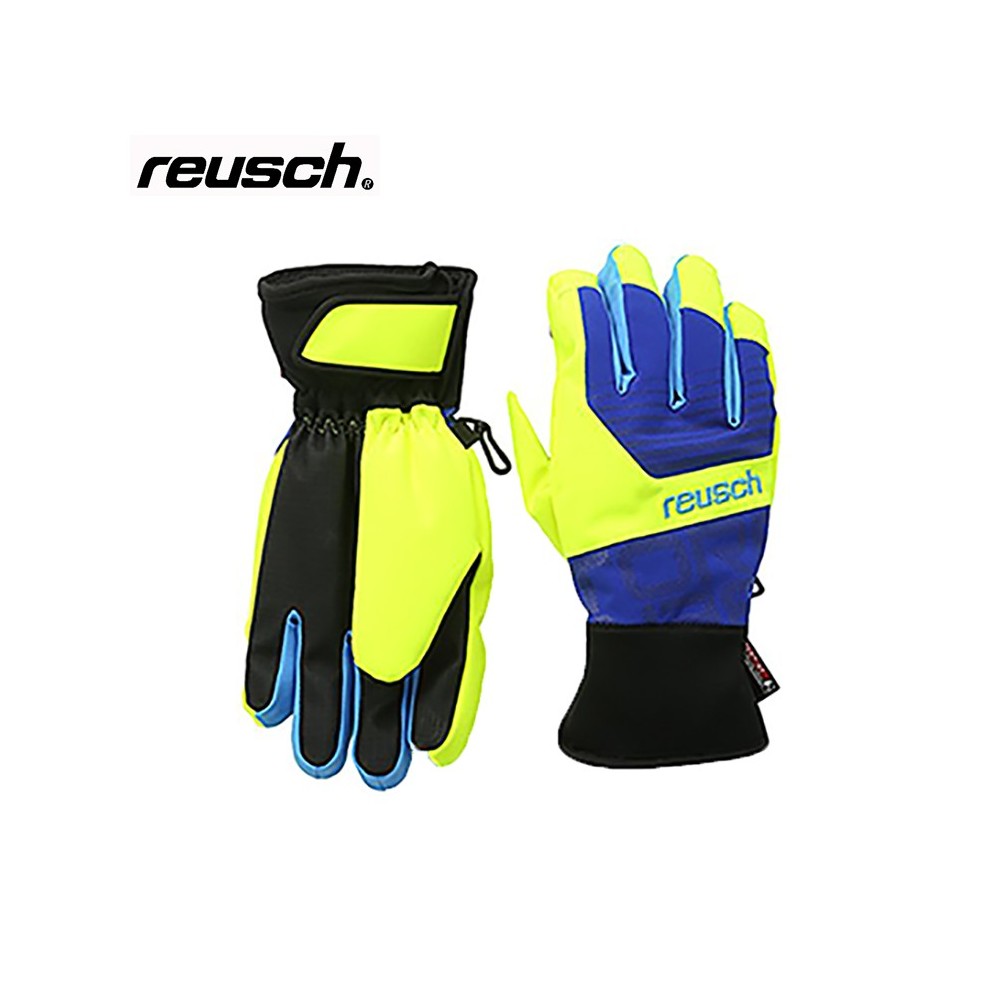 Gant de ski Reusch Tobi R-tex bleu/jaune junior mixte