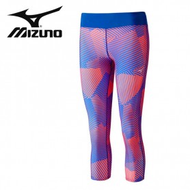 Collant MIZUNO Phenix 3/4 Tights Bleu/corail Femme