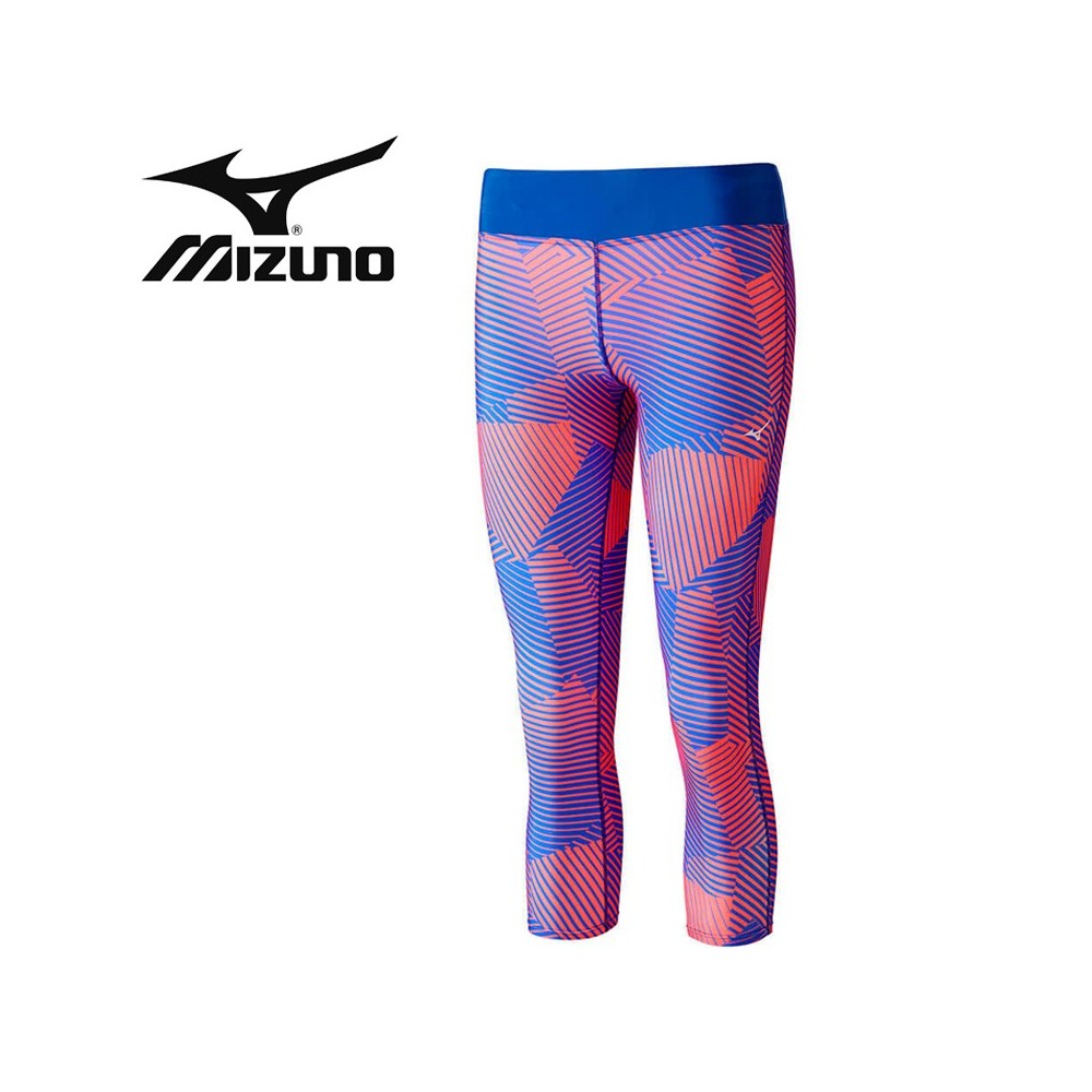 Corsaire running Mizuno Phenix Bleu/Corail Femme