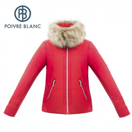 Veste Softshell POIVRE BLANC W17-1101 JRGL/A Rouge Fille