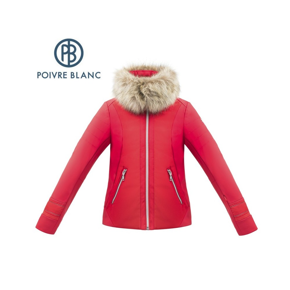 Veste Softshell POIVRE BLANC W17-1101 JRGL/A Rouge Fille