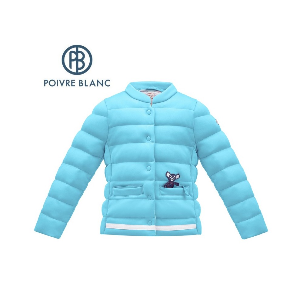 Veste matelassée POIVRE BLANC W17-1750 BBGL Bleu BB Fille