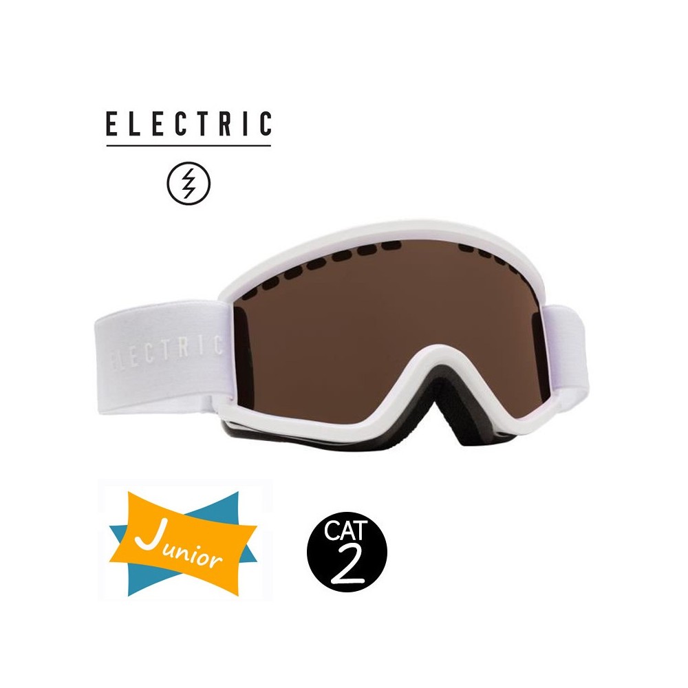 Masque de ski ELECTRIC EGV.K Blanc Junior Cat.2