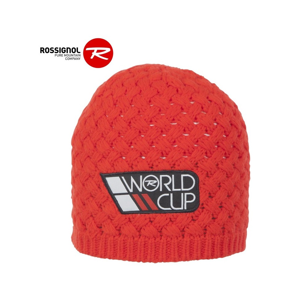 Bonnet de ski ROSSIGNOL World Cup Rouge Orangé Homme