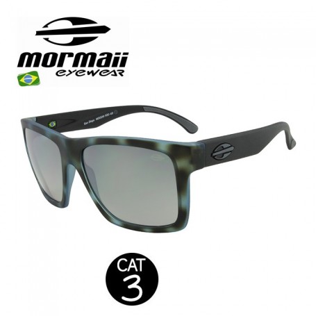 Lunettes MORMAII San Diego Noir / Bleu Unisexe Cat.3