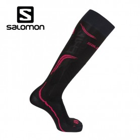 Chaussettes de ski SALOMON X Pro Noir / Rose Femme