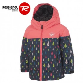 Doudoune de ski ROSSIGNOL Kid Flocon Rose Fille