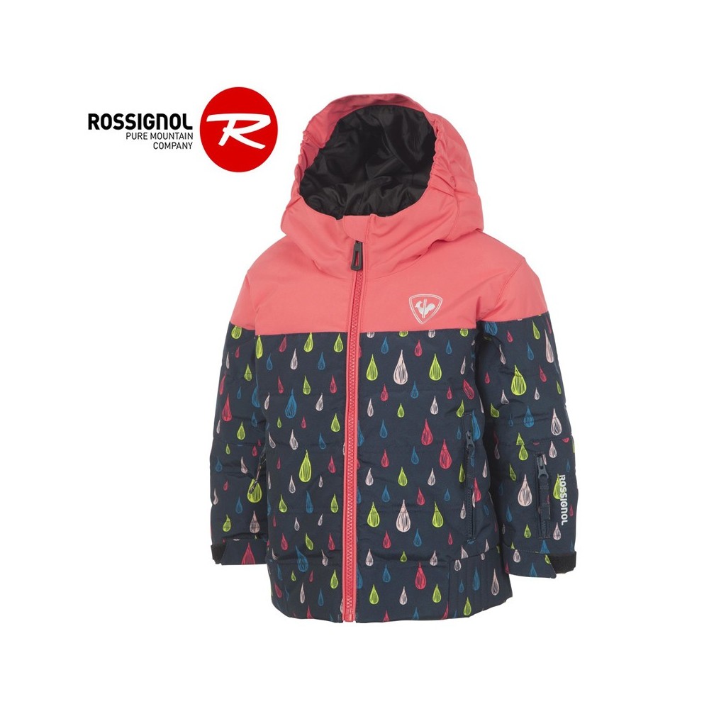 Doudoune de ski ROSSIGNOL Kid Flocon Rose Fille