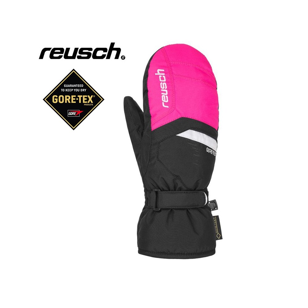 Moufles de ski REUSCH Bolt Gtx Noir / Rose Junior