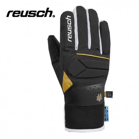 Gants de ski REUSCH Lindsey R-tex Noir / Or Junior